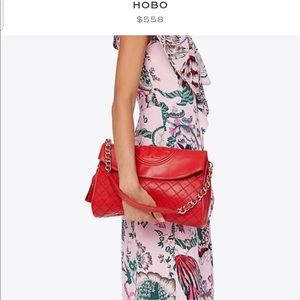 Tory Burch Fleming Foldover Hobo Bag - Apple